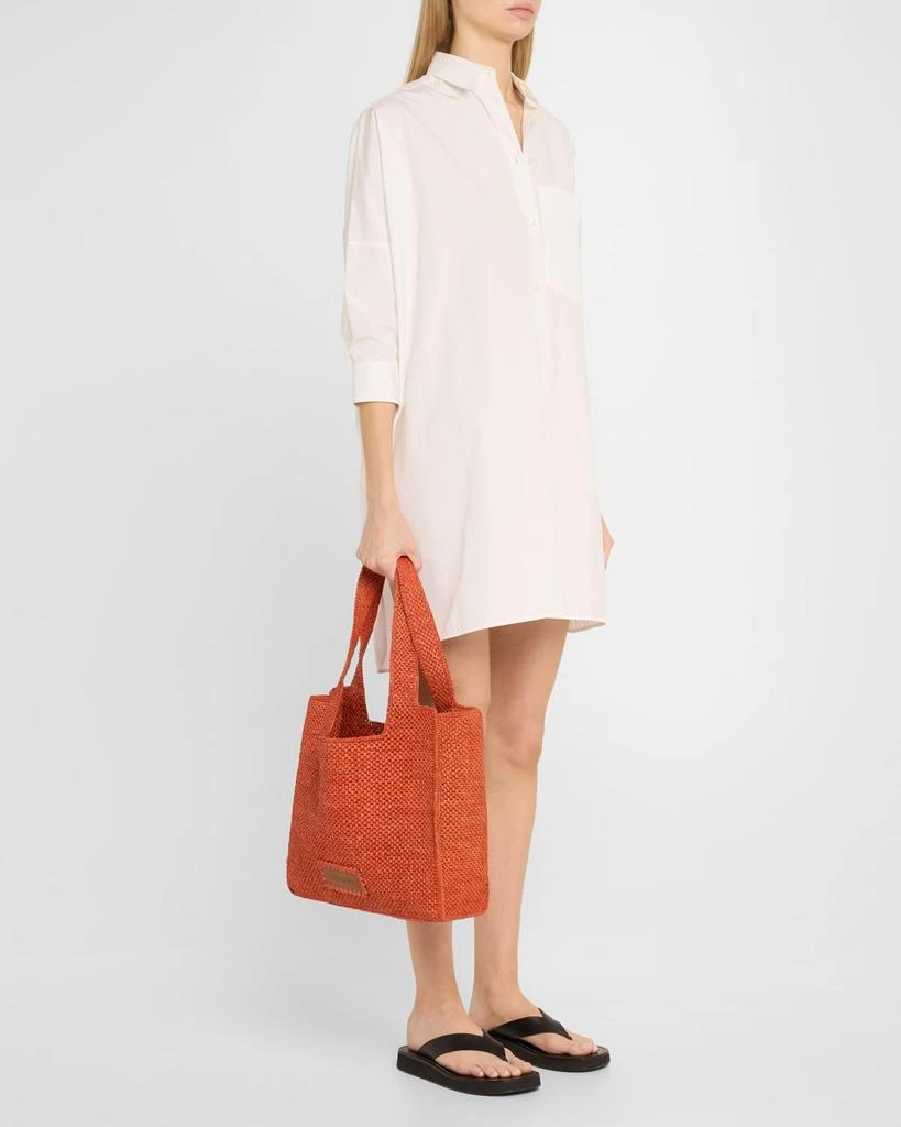 THEMOIRe Morea Medium Eco Fabric Shoulder Bag 6