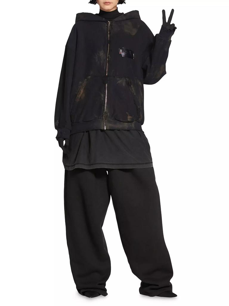 Balenciaga Gaffer Zip-Up Hoodie Small Fit - Hoodies - Free