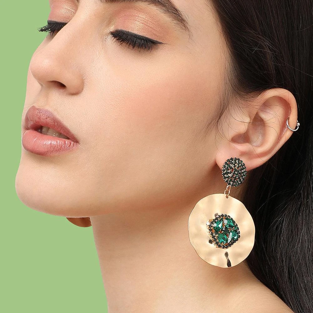 SOHI Women's Circular Drop Earrings 3