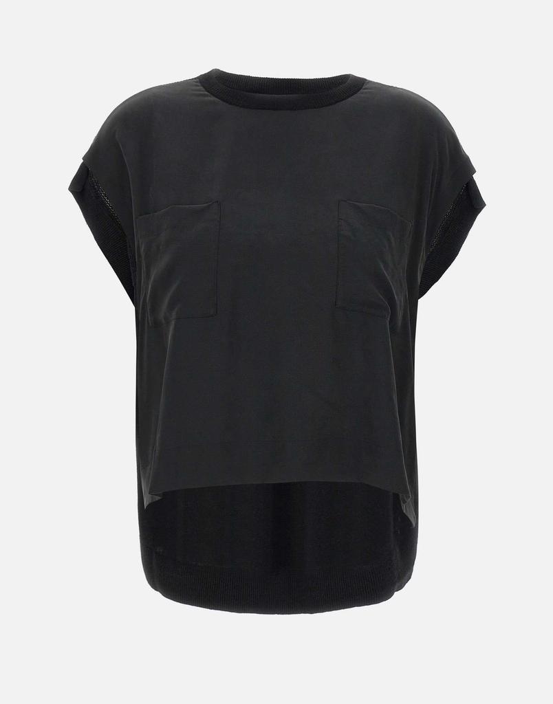 KAOS Silk and viscose-linen  blouse