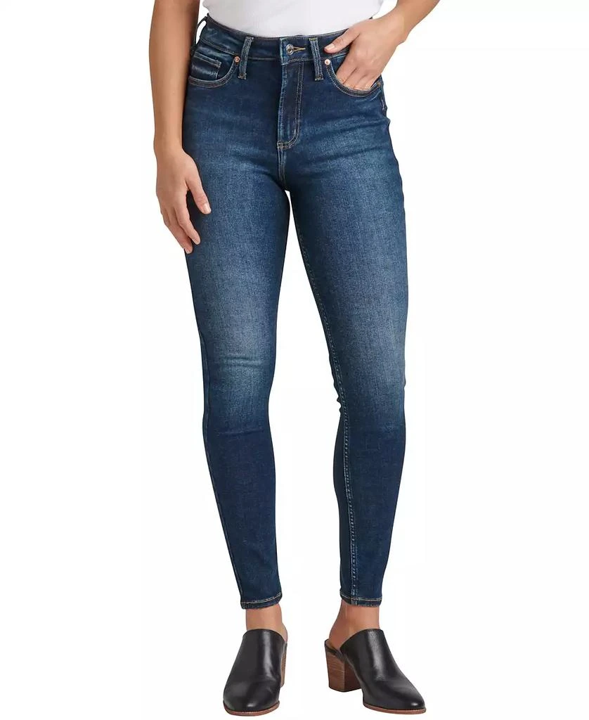 Silver Jeans Co. Women's Infinite Fit ONE SIZE FITS FOUR High Rise Skinny Jeans 2