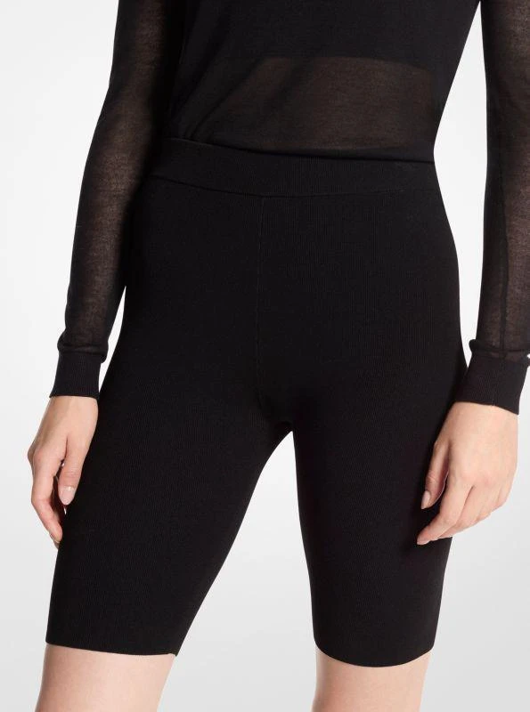 Michael Kors Stretch Wool Biker Shorts 1