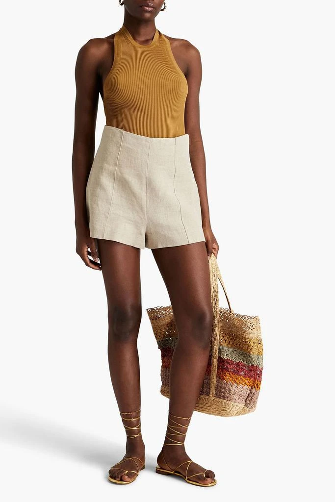 Zimmermann Ribbed jersey halterneck top 2