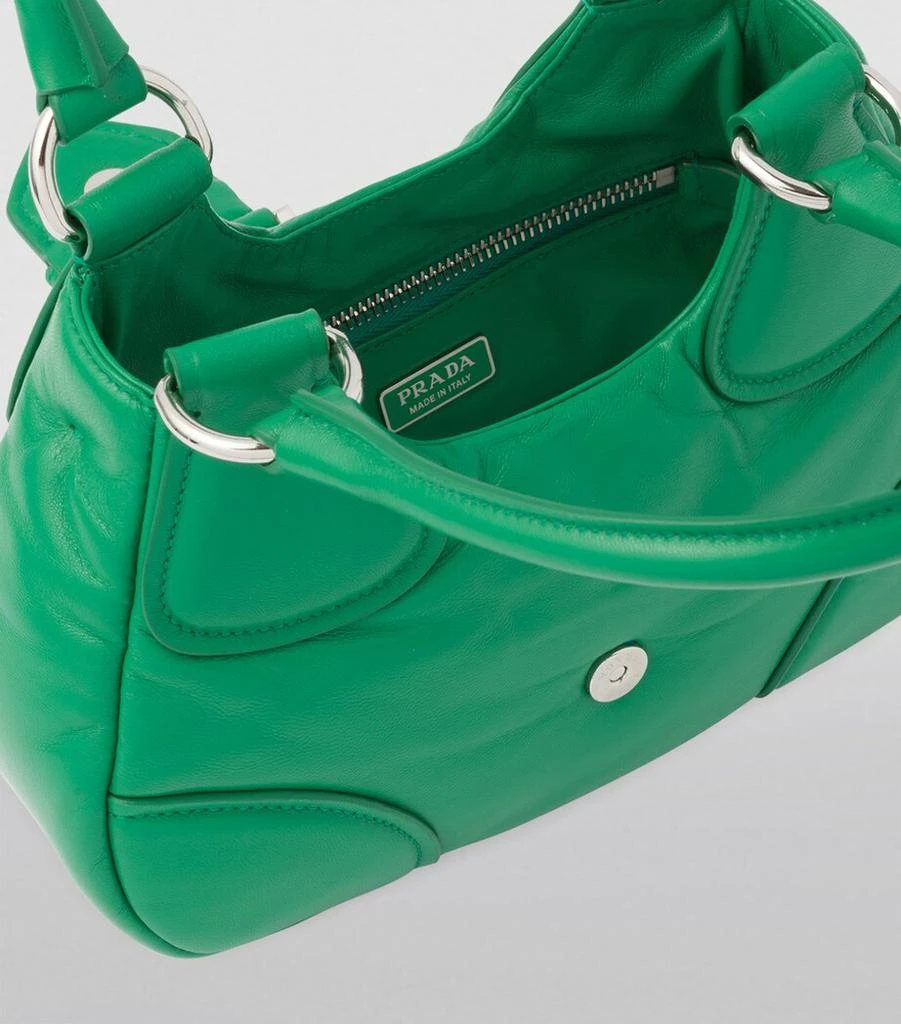 Prada Padded Lambskin Moon Shoulder Bag 2
