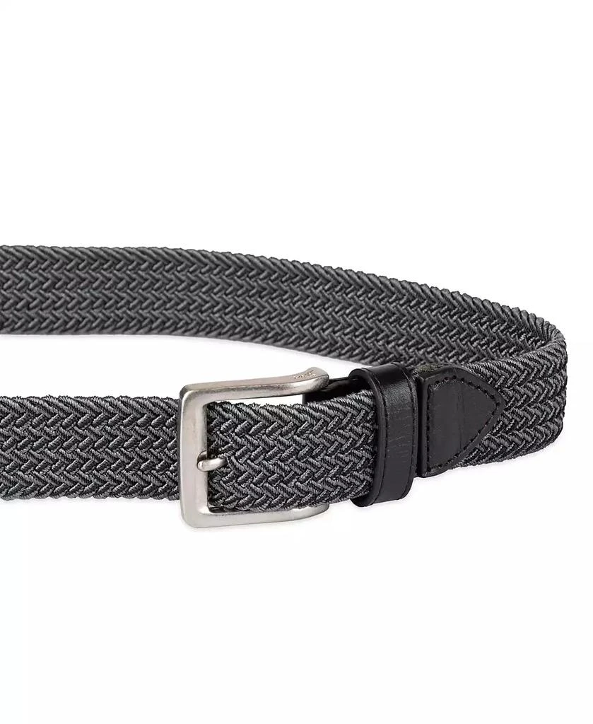 Tommy Bahama Men's Two-Tone Stretch Braided Web Belt 3
