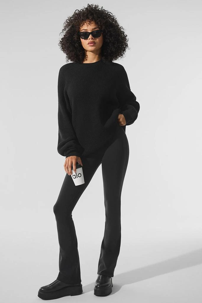 Alo Domain Rib Knit Crew Sweater - Athletic Heather Grey 4