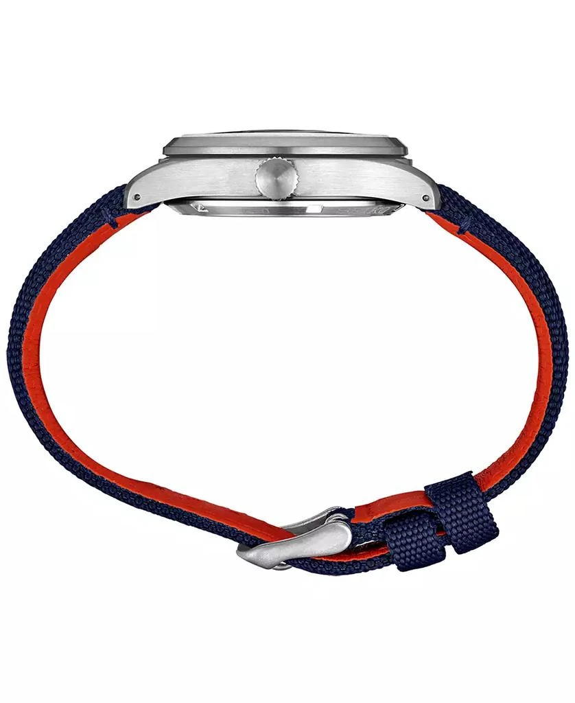 Seiko Men's Automatic 5 Sports Blue Nylon Strap Watch 39mm 2