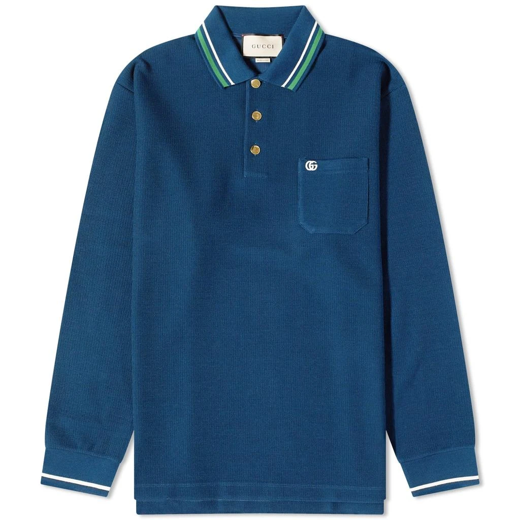 Gucci Gucci Long Sleeve Logo Polo 1