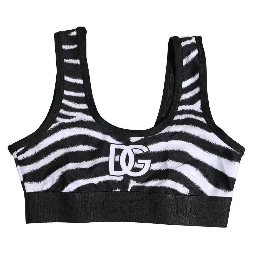 Dolce & Gabbana Cotton Logo Sports Bra Women's Underwear 2
