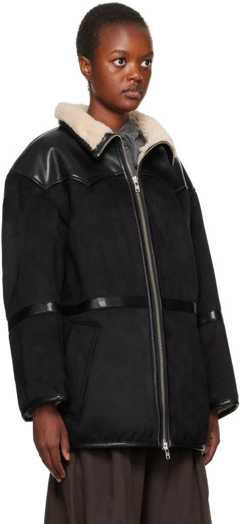 Stand Studio Black Rylee Faux-Shearling Jacket 2