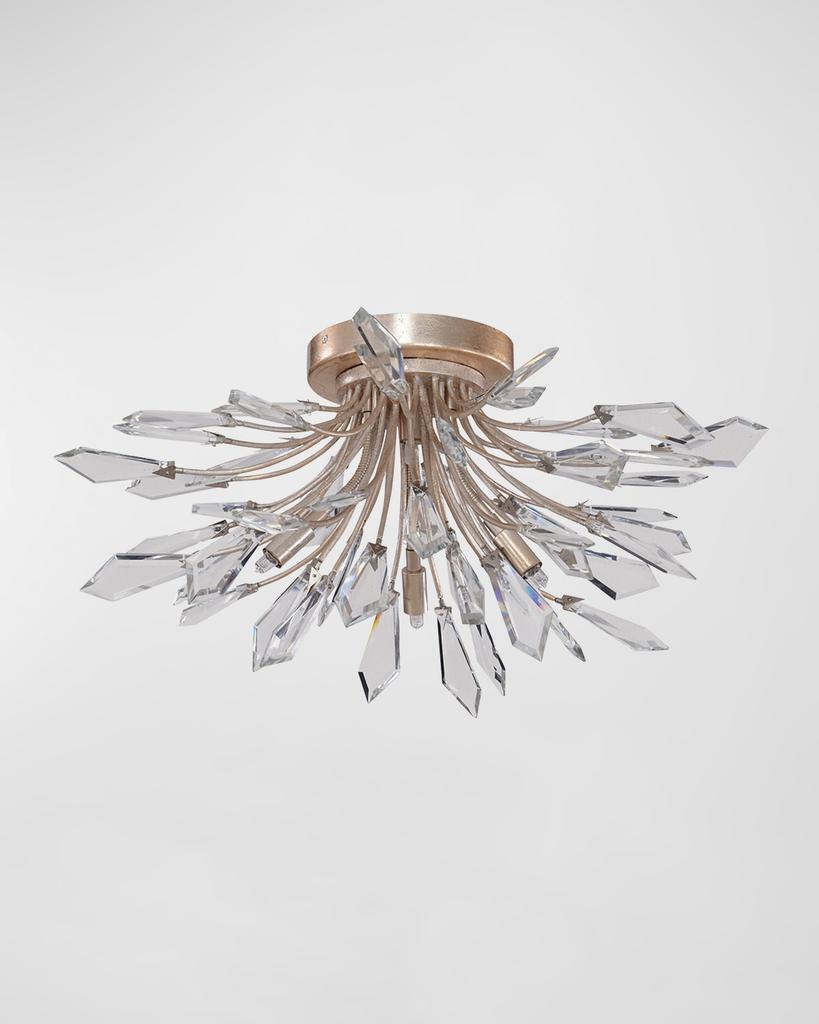 John Richard Kotta 4-Light Cut Crystal Flush Mount