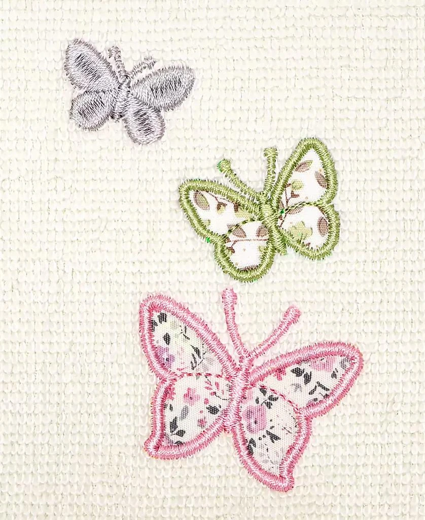 Linum Home Textiles Turkish Cotton Mariposa Embellished 2-Pc. Bath Towel Set 4