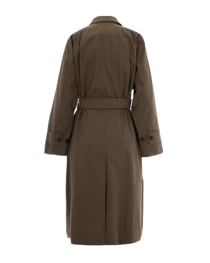 Max Mara Mud Gabardine Trench Coat
