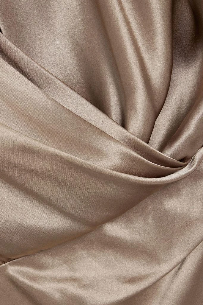 Michelle Mason Wrap-effect silk-satin dress 4