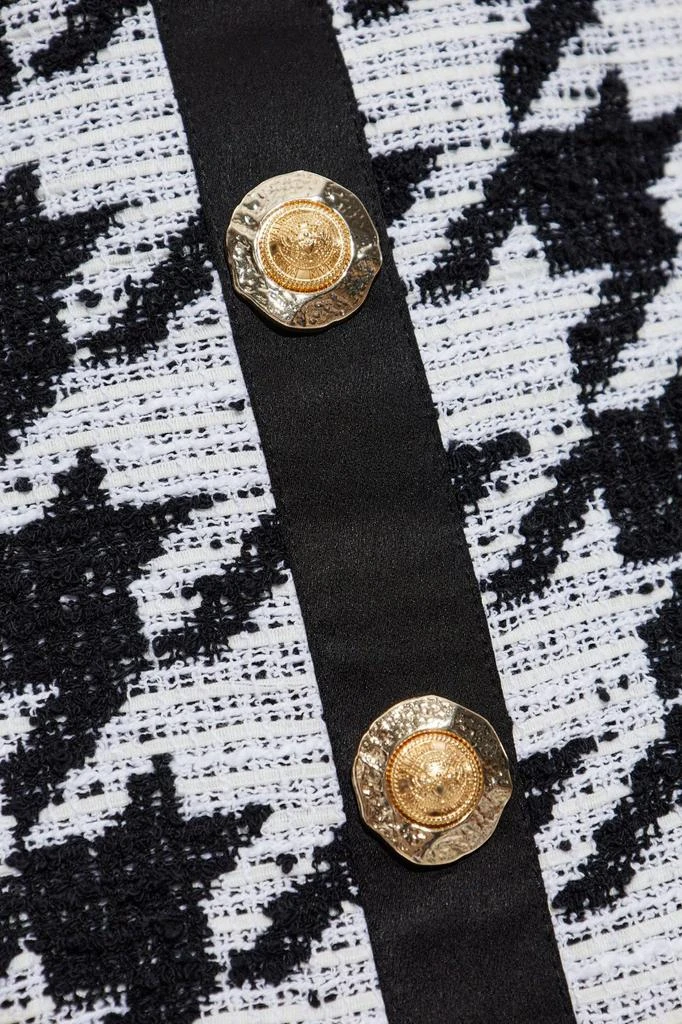 Balmain Balmain Houndstooth Tweed Mini Dress 4