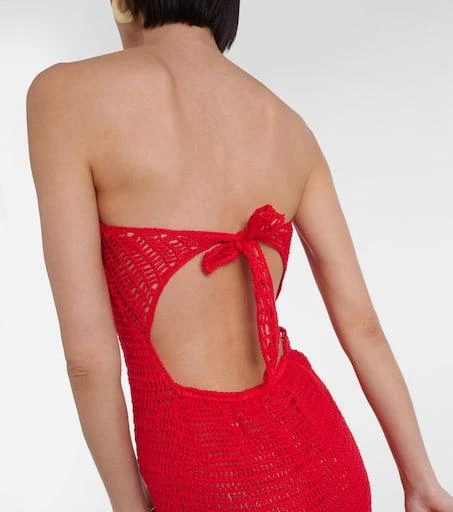 ANNA KOSTUROVA Camellia cotton crochet bustier dress 6