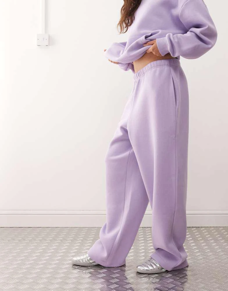 COLLUSION COLLUSION Heavyweight wide leg joggers in purple