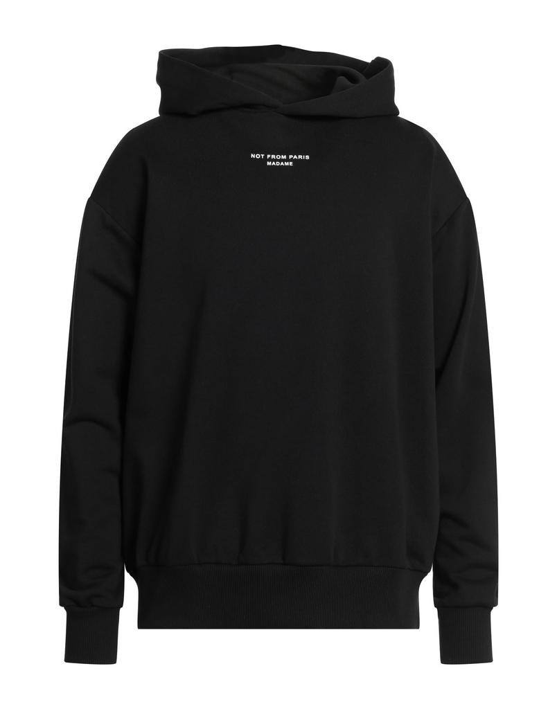 Drôle de Monsieur Black Hoodie With Logo In Cotton Man