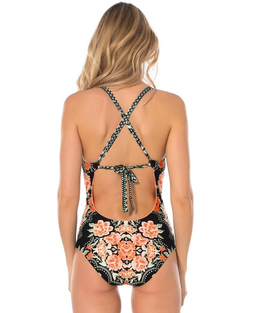 Corset Lace Up One Piece Swimsuit In Bec Southern Belle – On Sale
