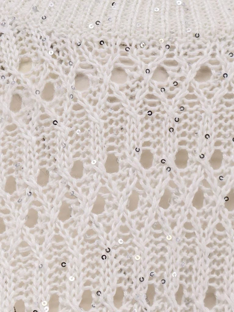 Brunello Cucinelli Brunello Cucinelli Crochet Crewneck Jumper 3