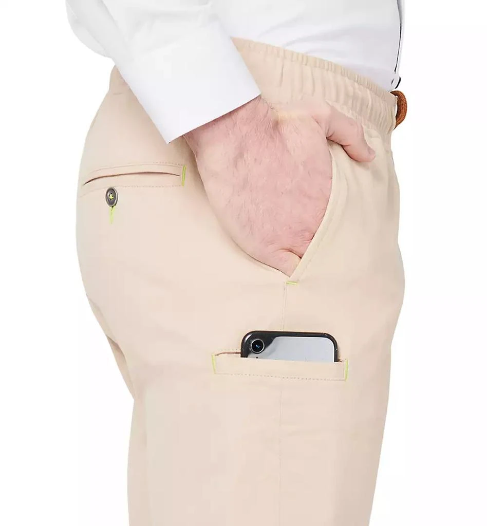 Society of Threads Men's Slim Fit Khaki Drawstring Pants 3