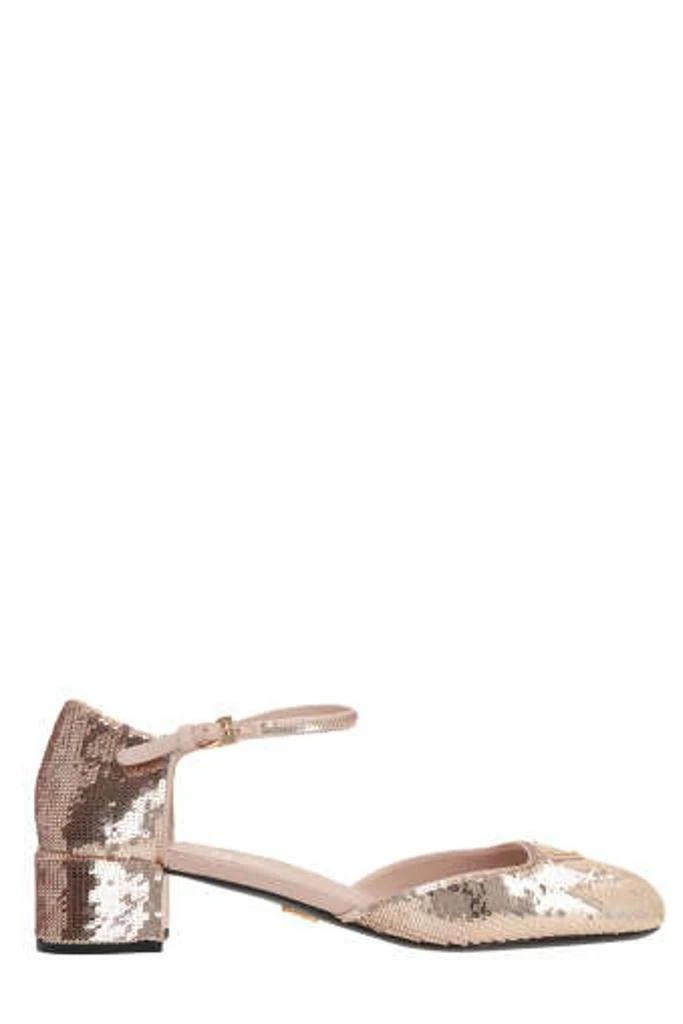 Prada Prada Sequined Round-Toe Pumps 1