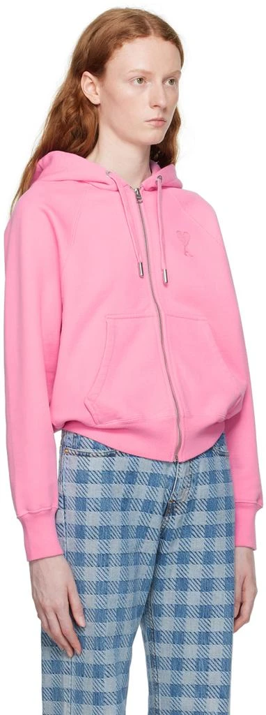 AMI Pink Ami de Cœur Hoodie 2