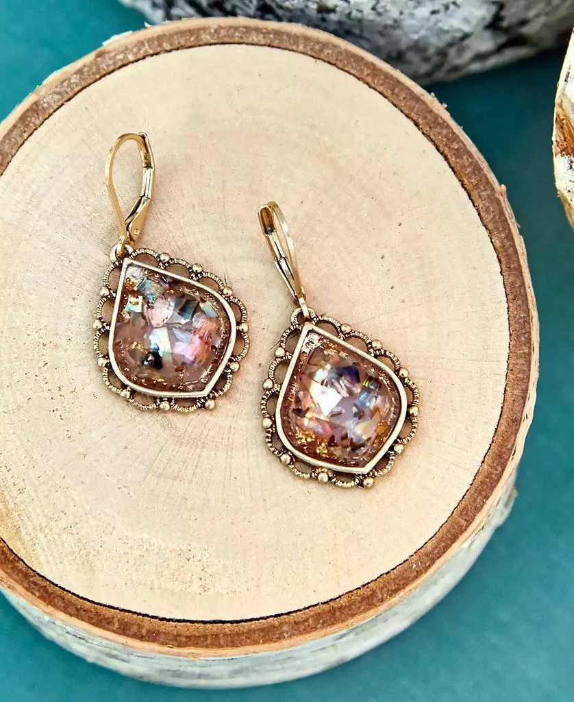 Lonna & Lilly Gold-Tone Stone Drop Earrings 4