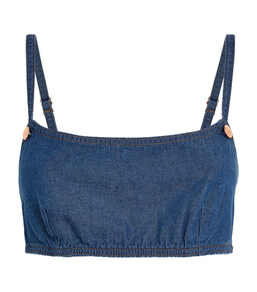 Staud x Wrangler Denim Bra Top 1