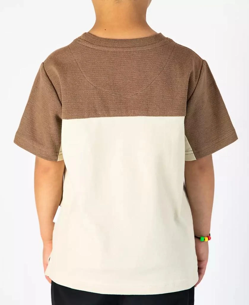 Sovereign Code Big Boys Dwell Color Blocked Textured Short Sleeve Tee Shirt 3