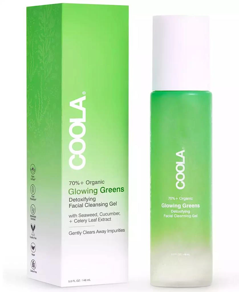Coola Glowing Greens Detoxifying Facial Cleansing Gel, 5 oz. 1