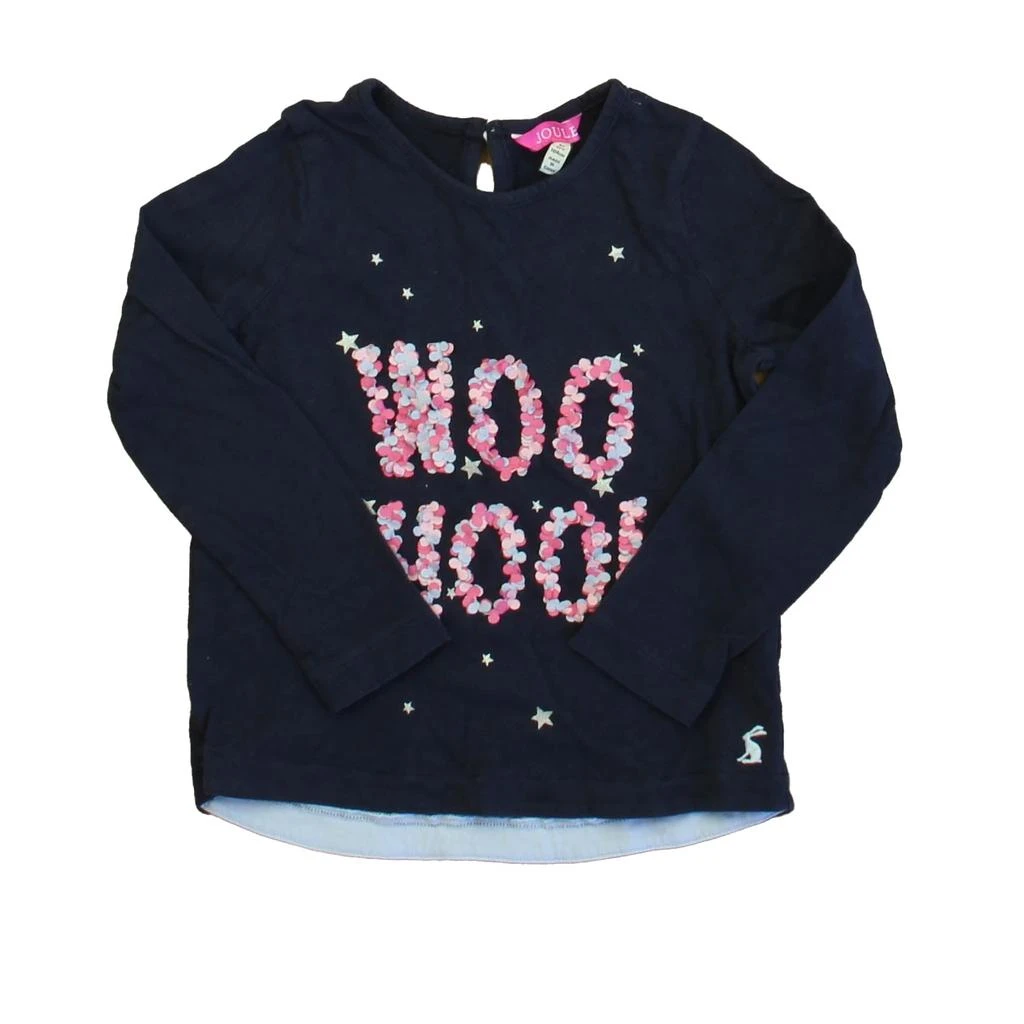 Joules Girls Navy | Pink Long Sleeve T-Shirt 1