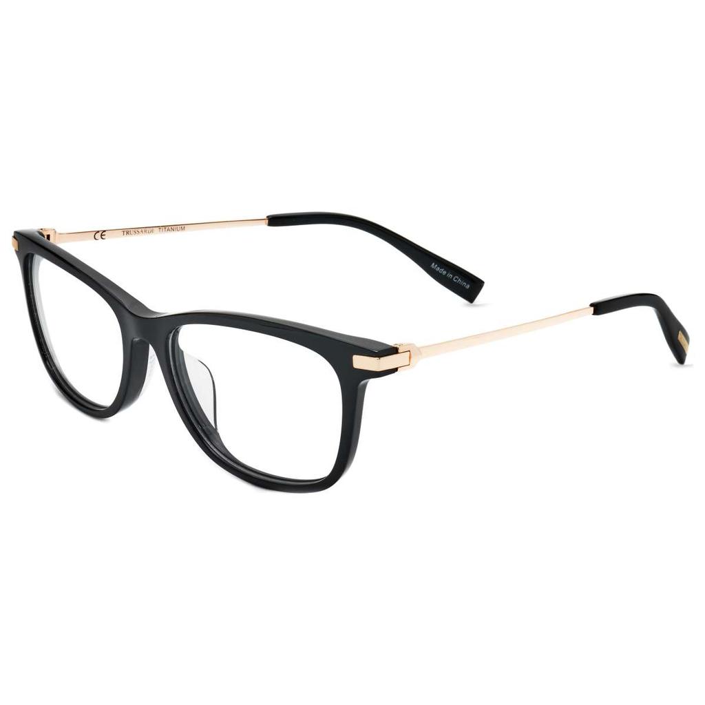 TRUSSARDI Trussardi Women's Black Rectangular Opticals