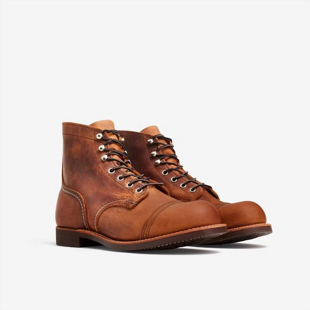 Red Wing Men's Iron Ranger 6" Boots In Copper 2