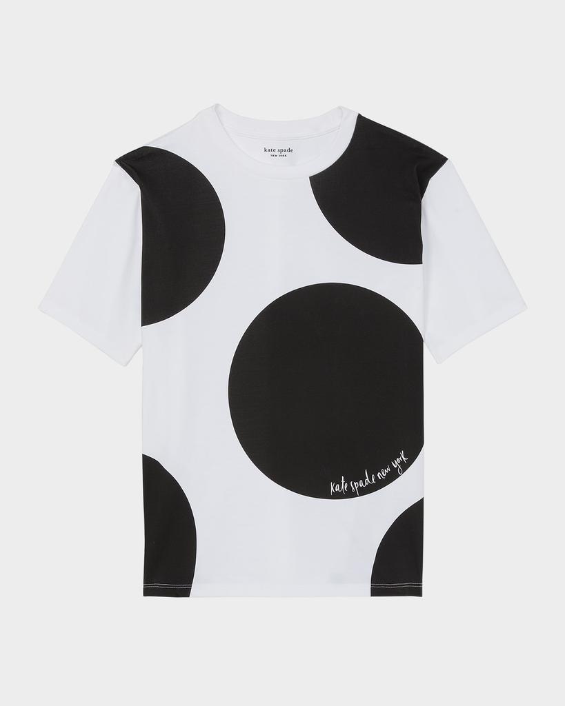 Kate Spade breezy dot printed cotton jersey tee