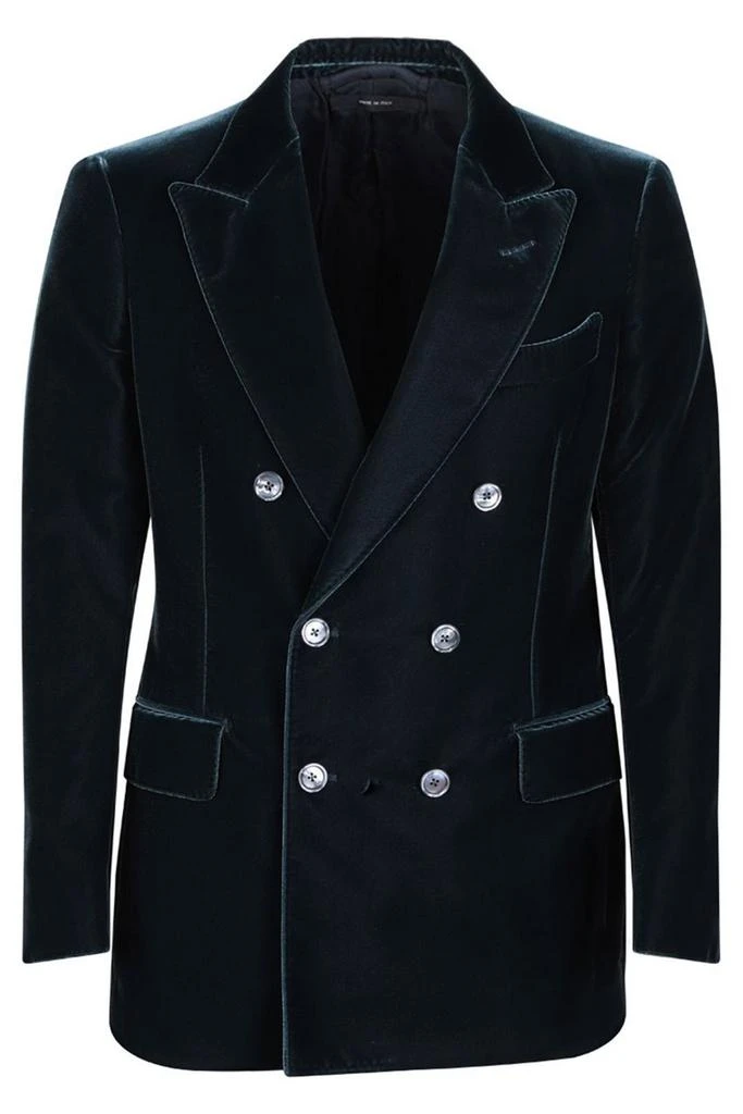 Tom Ford Tom Ford Dyllan Double-Breasted Tailored Blazer from Cettire