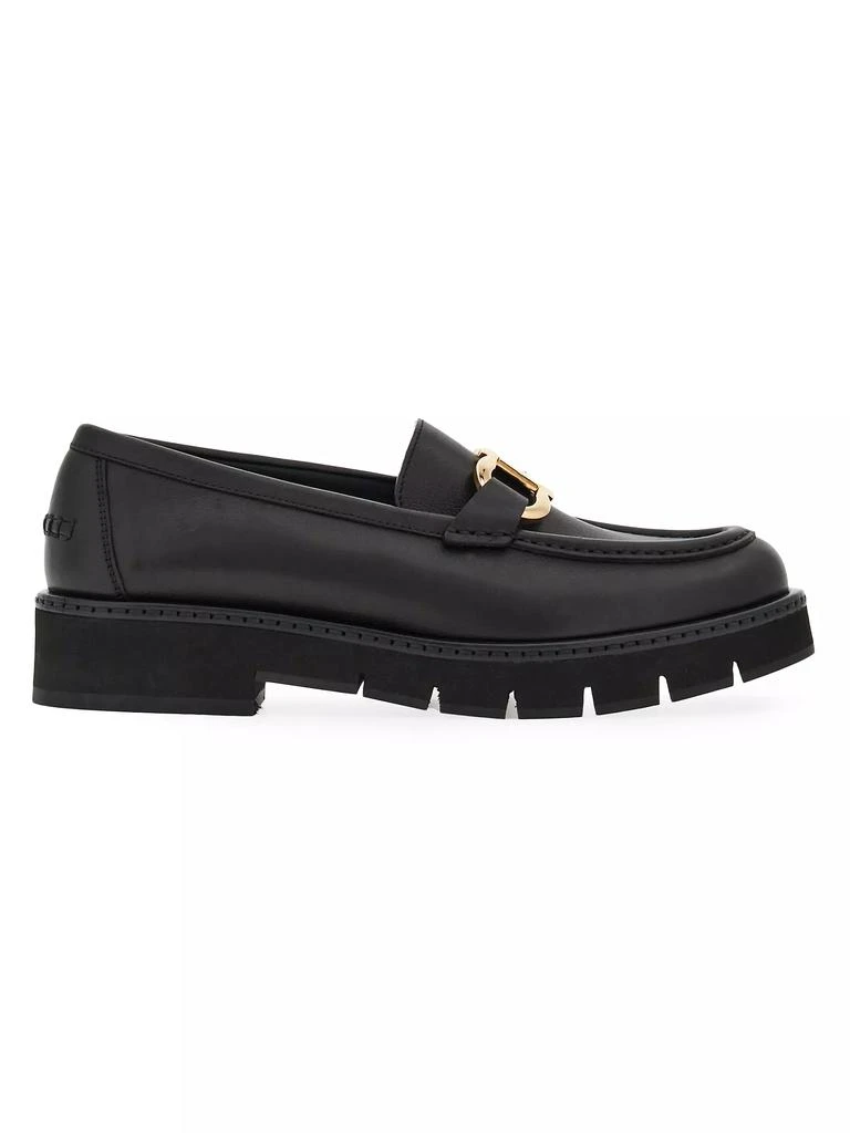 Salvatore Ferragamo Maryan Leather Lug-Sole Loafers 1