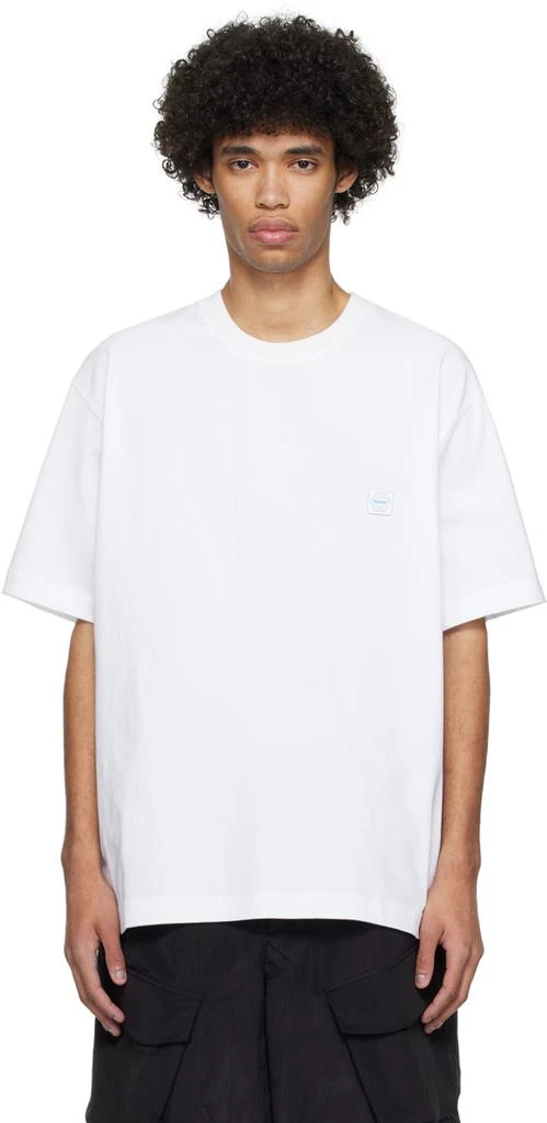 Solid Homme White Graphic T-Shirt 1