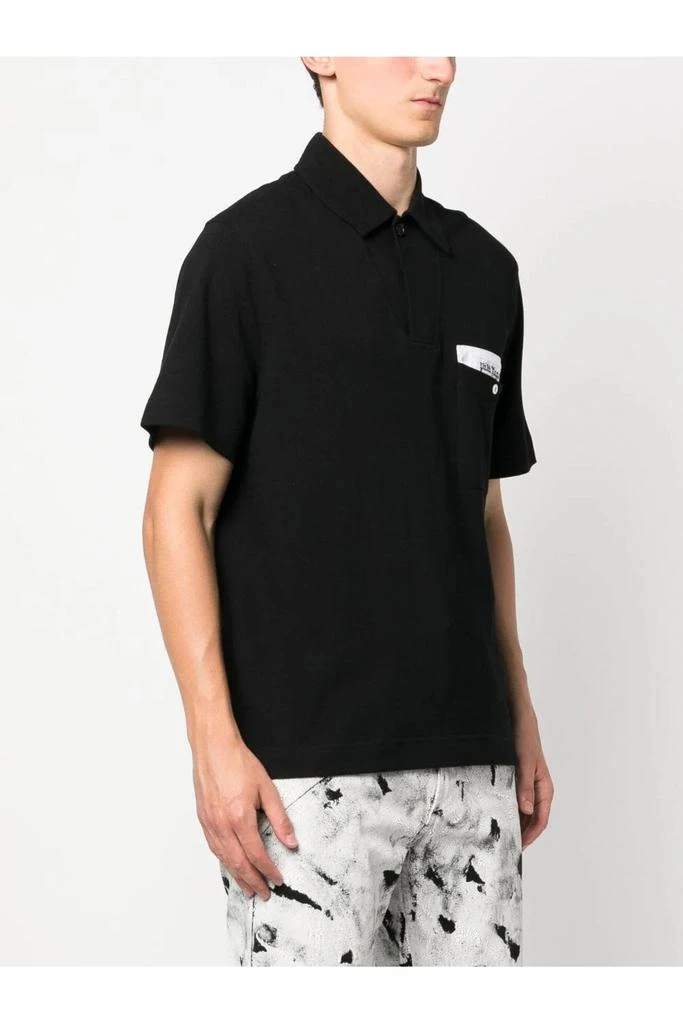 undefined Sartorial Tape Button Polo Black 3