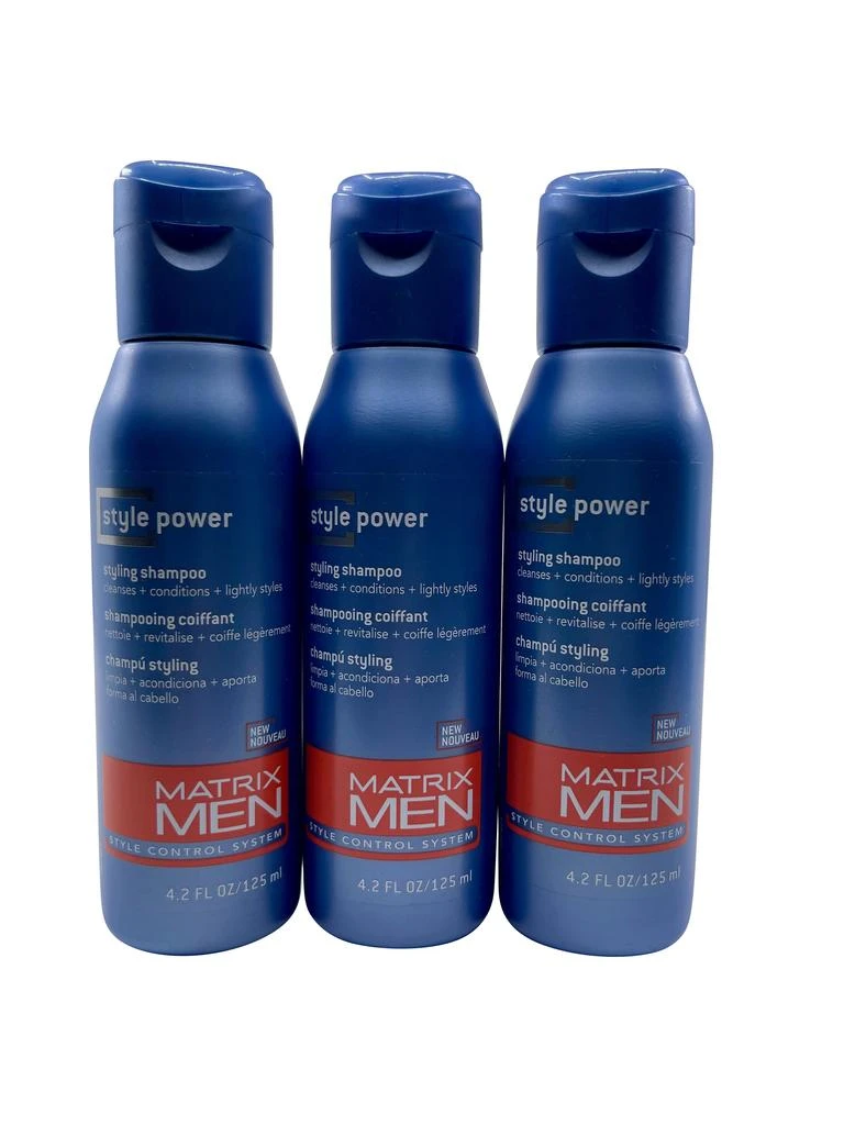 MATRIX Men Style Power Styling Shampoo 4.2 OZ Set of 3 1