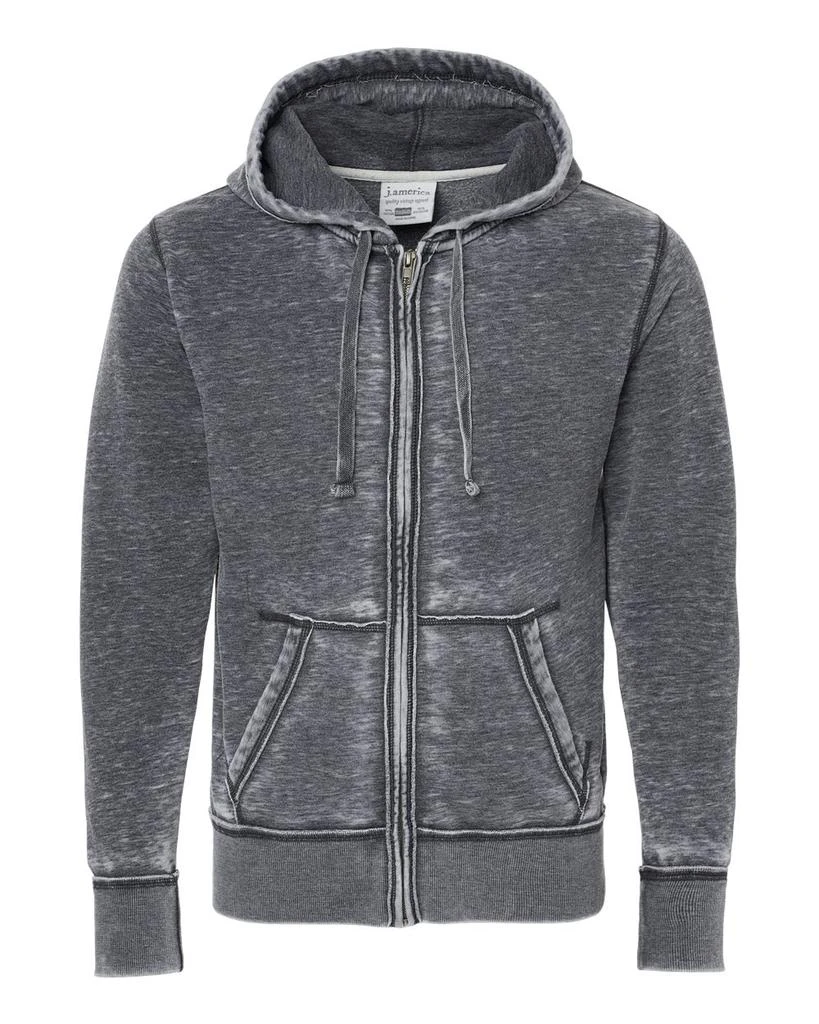 J America Men's Vintage Zen Fleece Full-Zip Hooded Sweatshirt 2