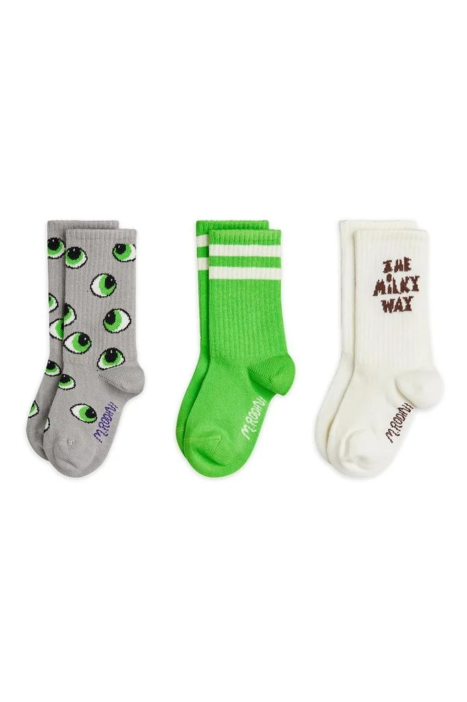 Mini Rodini Mini Rodini Eyes 3-Pack Socks