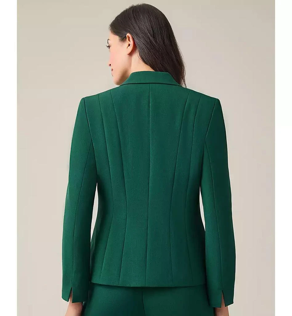 Kasper Women's Petite Notched Collar One-Button Blazer 6