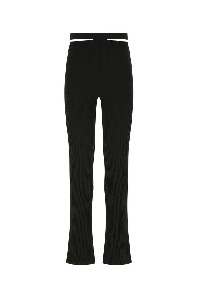 ANDREA ADAMO Andrea Adamo Cut-Out Detailed Knitted Trousers 1