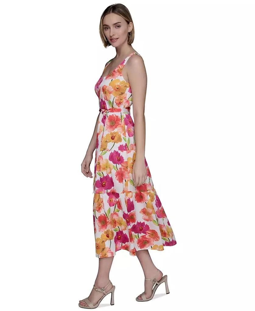 Karl Lagerfeld Paris Women's Floral-Print A-Line Dress 3