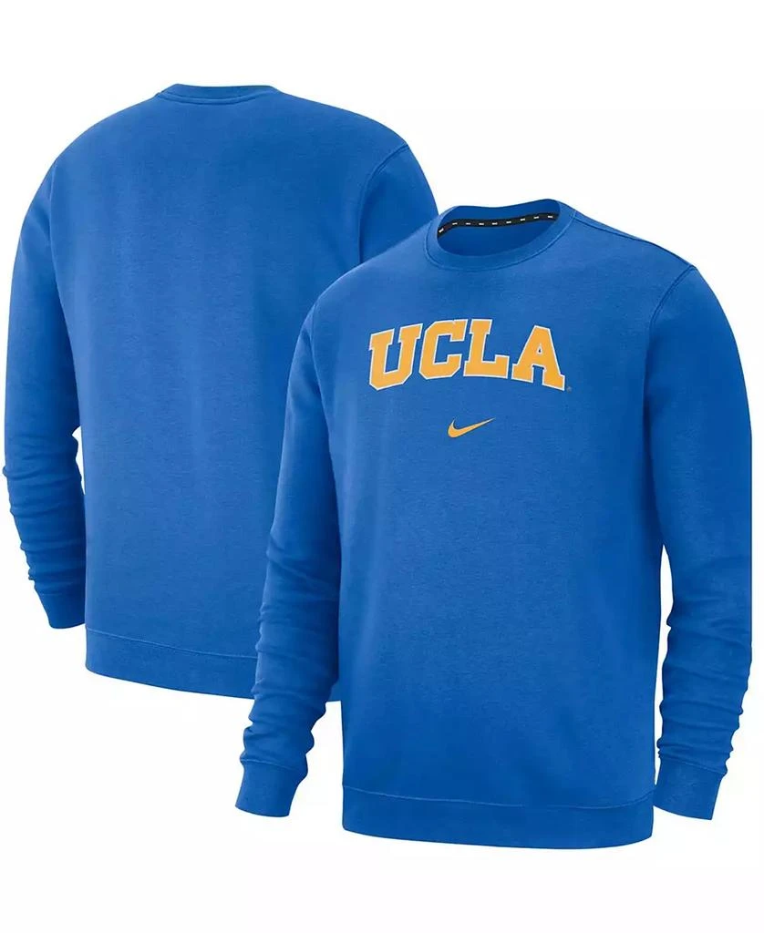 NIKE Men's Blue UCLA Bruins Club Fleece Pullover Sweatshirt 1