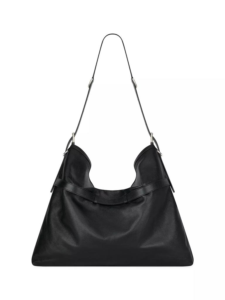 Givenchy Large Voyou Bag In Grained Leather - Shoulder Bags