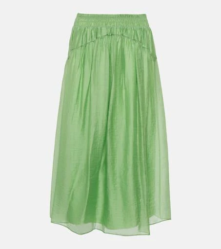 Vince Gathered midi skirt 1