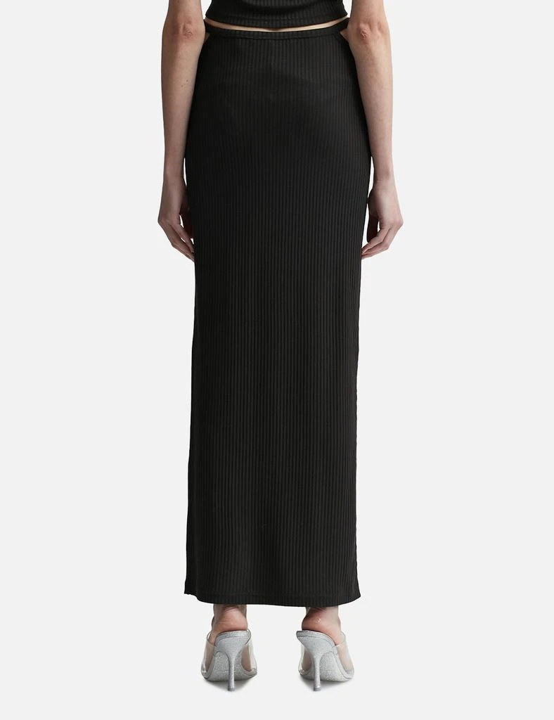 Alexander Wang G-String Rib Knit Cotton Jersey Skirt 3
