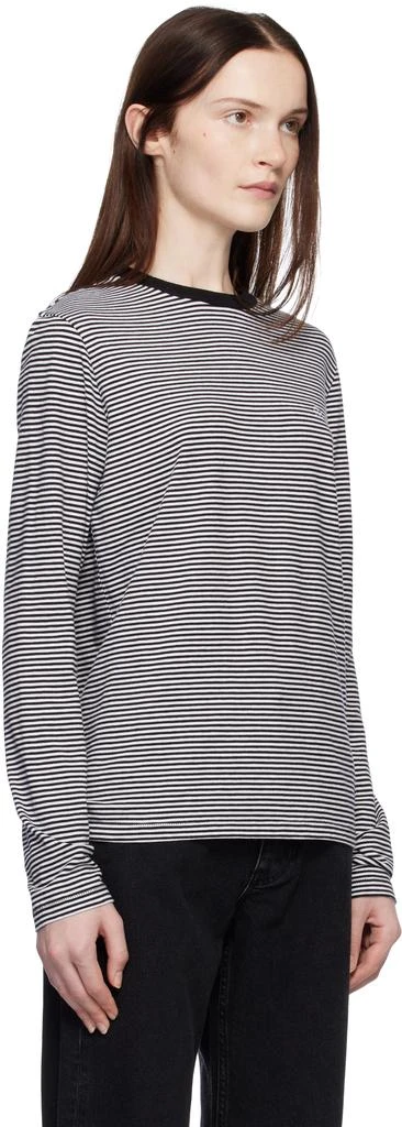 ANINE BING Black & White Rylan T-shirt 2
